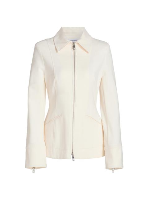 VERONICA BEARD Women's Willis Two-Way Zip Jacket - Dove