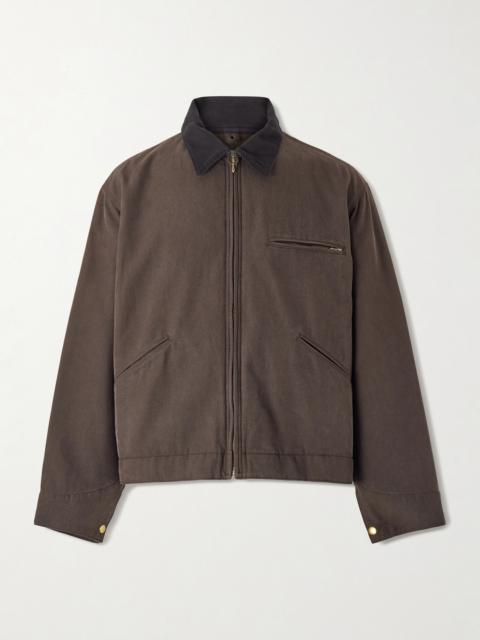 A.PRESSE Detroit Cotton and Silk-Blend Jacket