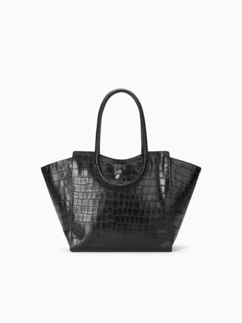 STAUD STAUD MAUDE TOTE BAG BLACK CROCO