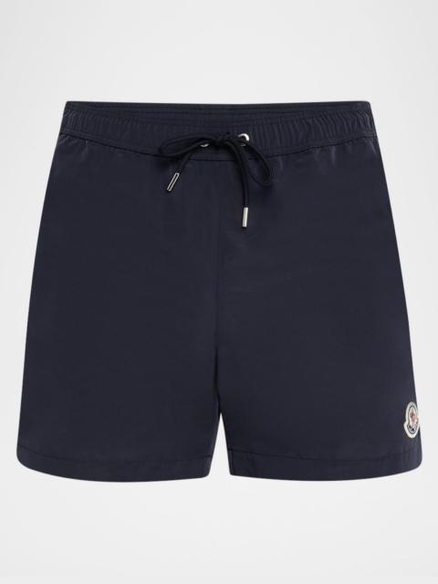 Moncler Men's Slim Logo Swim Shorts