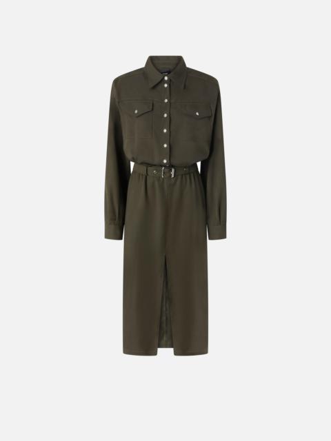 【PINKO】Classic faded cotton trench coat PINKO CLASSIC FADED COTTON TRENCH COAT | REVERSIBLE