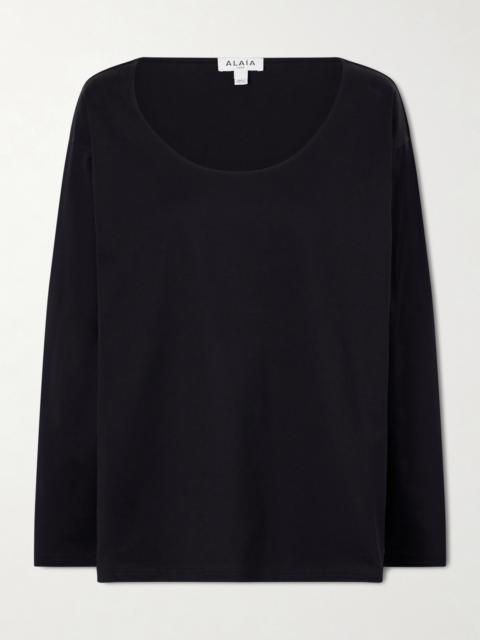 Alaïa Cotton-jersey T-shirt