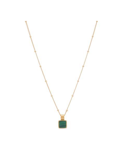 MISSOMA Missoma x Lucy Williams Square Malachite Necklace