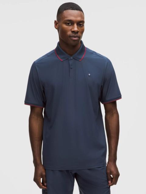 lululemon UV-Protective Striped Mesh Tennis Polo Shirt