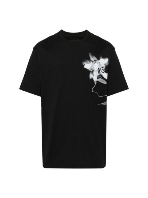Y-3 graphic-print cotton T-shirt