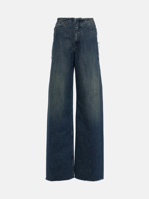 MM6 Maison Margiela High-rise wide-leg jeans