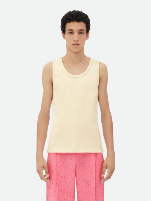 Cotton Rib Tank Top With Label