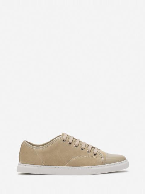 Lanvin DBB1 SNEAKERS IN SUEDE AND PATENT LEATHER