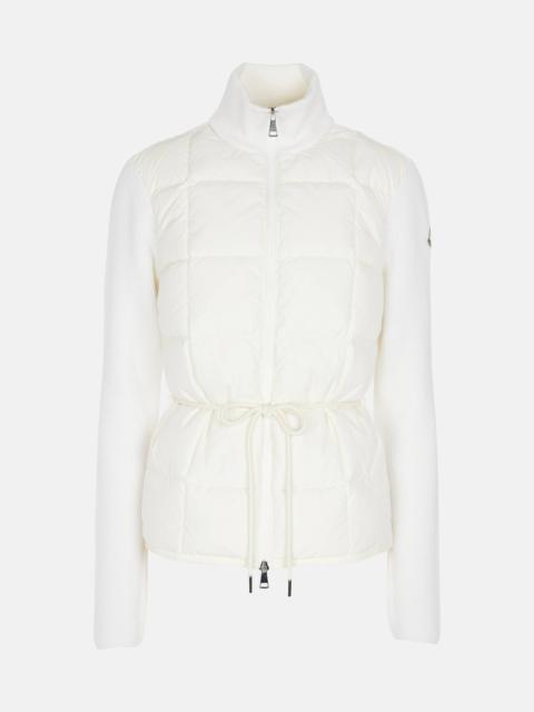Moncler Wool and quilted down cardigan