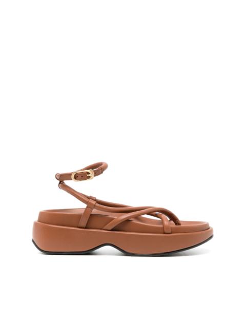 Gaji leather platform sandals