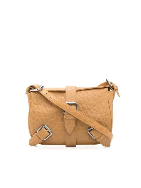 foldover buckle-fastening shoulder bag