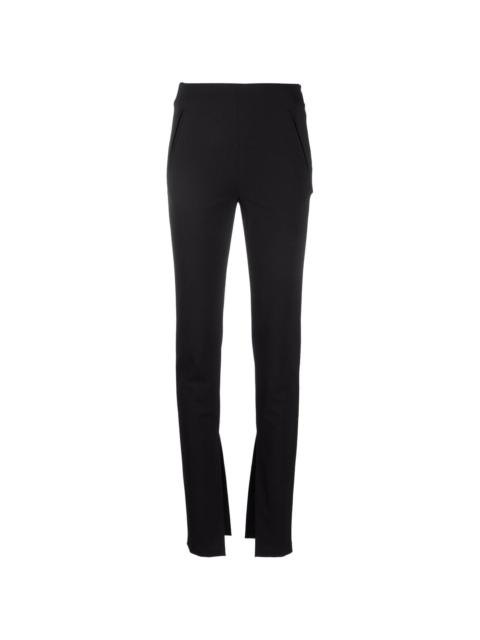 slit-detail tailored trousers