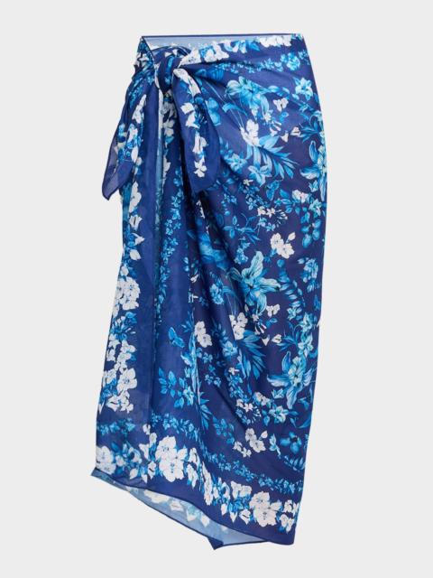 KOBI HALPERIN McKenzie Floral Pareo Coverup