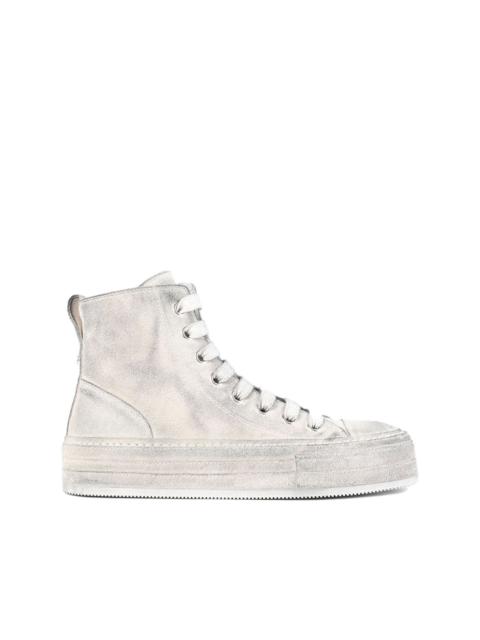 Ann Demeulemeester leather lace-up sneakers