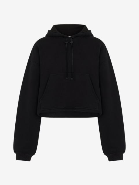 THE MANNEI cropped drawstring hoodie