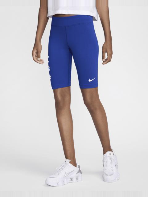 USA Essentials Women's Nike Mid-Rise Biker Shorts