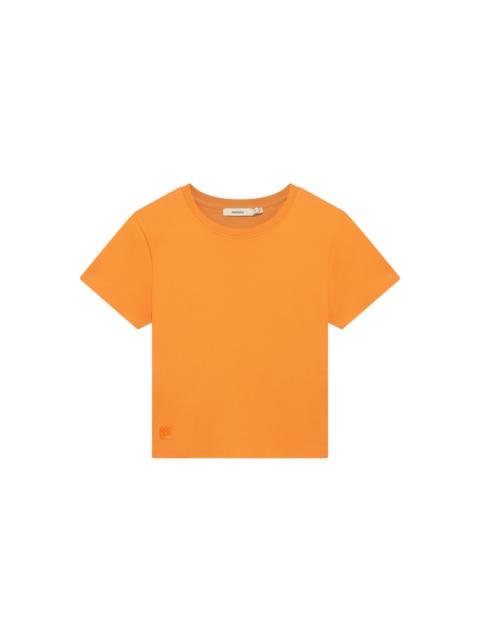 PANGAIA Womens Cropped T-Shirt - Saffron Orange