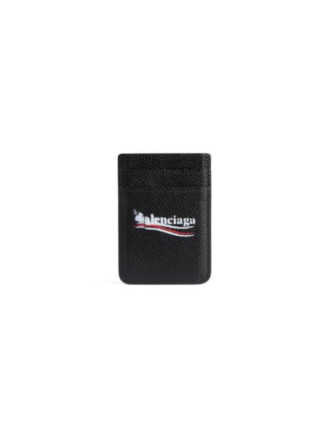 Men's Cash Magnet Card Holder  in Black
