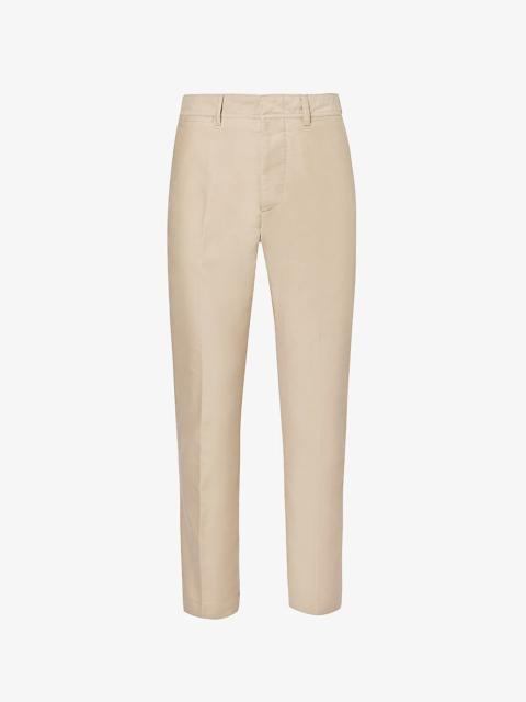 TOM FORD Brushed Straight-Leg Regular-Fit Cotton Trousers