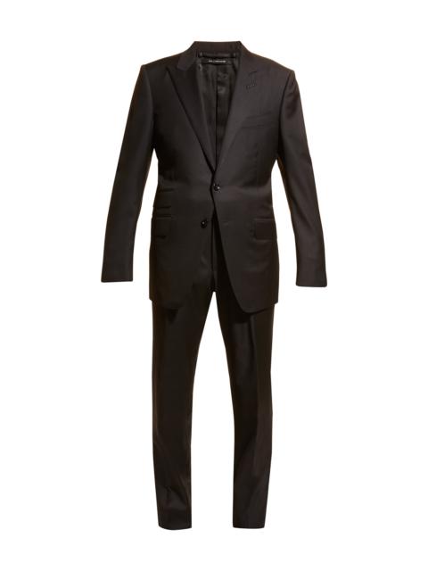 Men's Solid Master Twill Two-Piece Suit