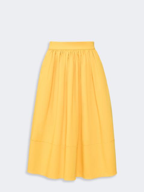 WEEKEND Max Mara WKSLIRA Cotton satin midi skirt - YELLOW