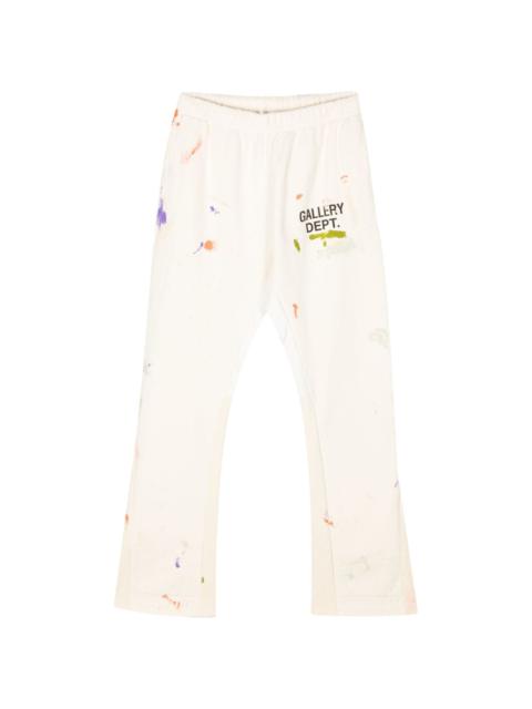 hand-painted flared trousers