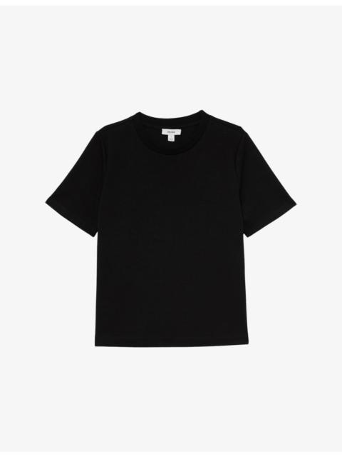 REISS Josie Ribbed Stretch-Cotton T-Shirt