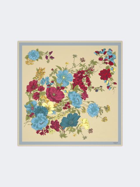 WEEKEND Max Mara ONESTORING Patterned silk twill foulard - BEIGE
