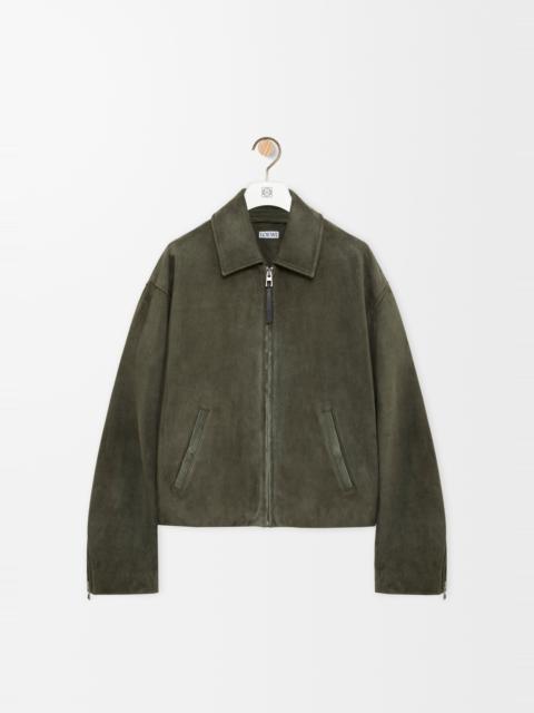 Loewe Zip-up jacket in suede lambskin