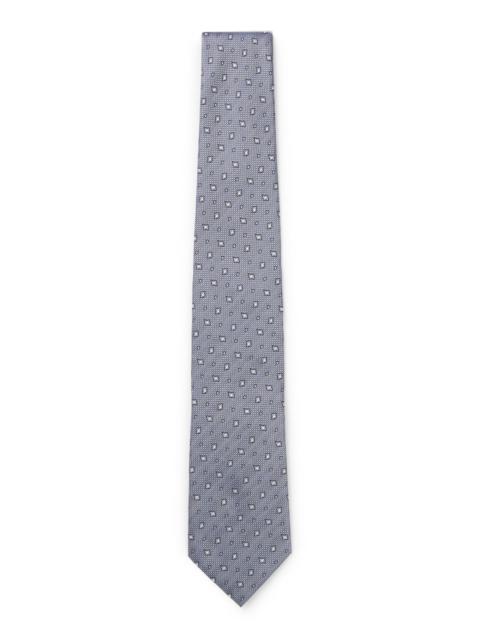 BOSS BOSS ONE PATTERNED SILK-JACQUARD TIE
