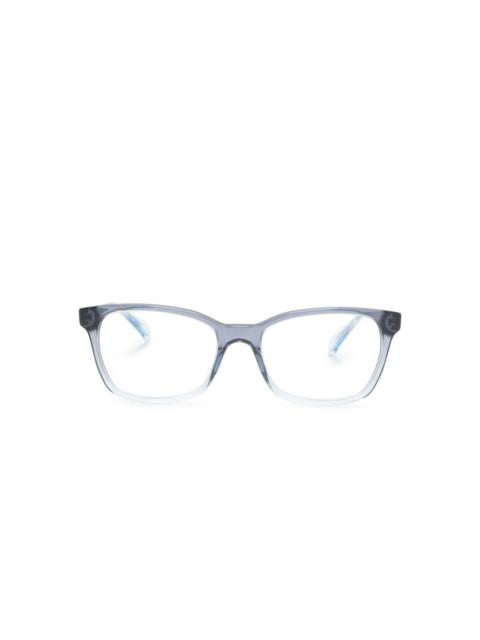 logo-plaque square-frame glasses