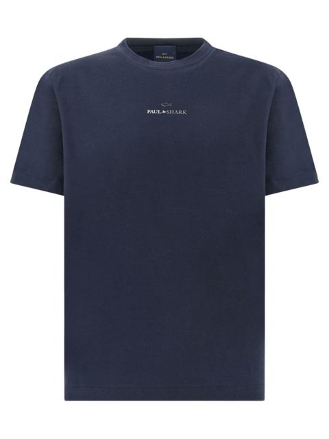 Paul & Shark LOGO-PRINT COTTON JERSEY T-SHIRT