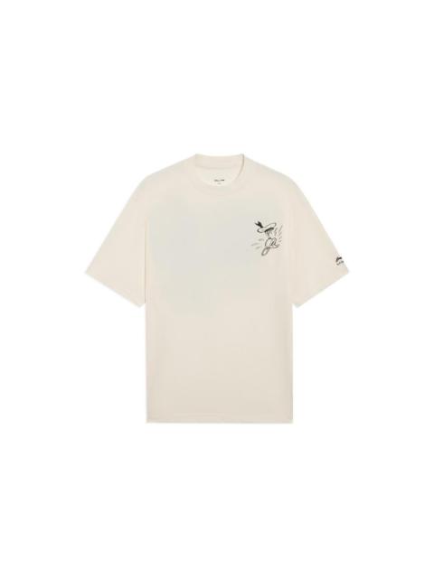 Li-Ning x Disney Graphic Loose Fit T-shirt 'Beige' AHSS253-1