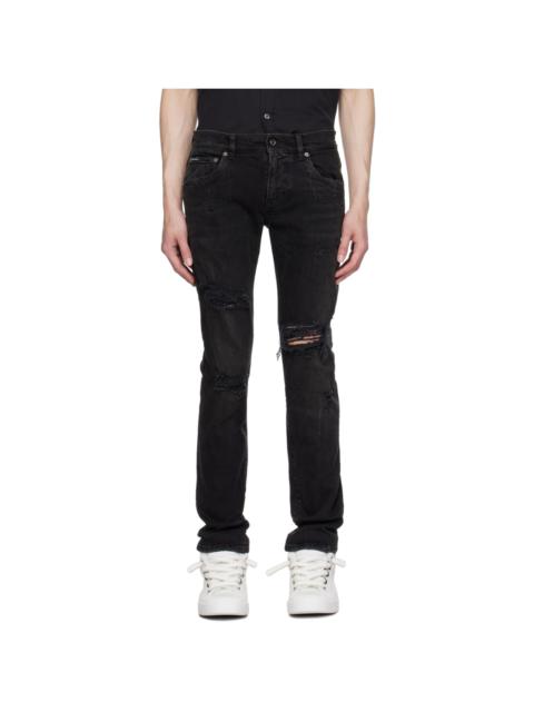 Dolce & Gabbana Black Five-Pocket Jeans