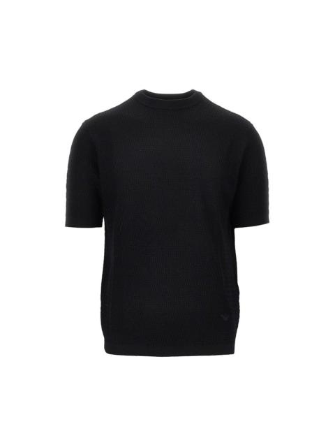 EMPORIO ARMANI VIRGIN WOOL KNITTED T-SHIRT