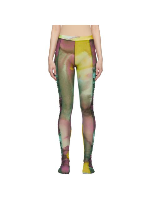 Dries Van Noten Yellow Ruffled Tights