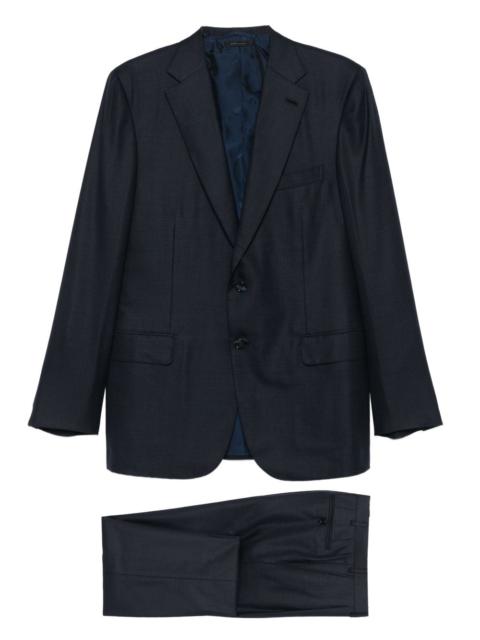 Brioni check-pattern single-breasted suit