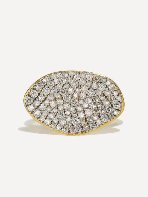 By Pariah 14ct Gold Diamond Cluster Ring