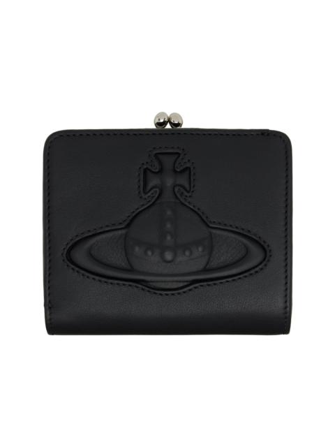 Vivienne Westwood Black Injected Orb Coin Purse Wallet
