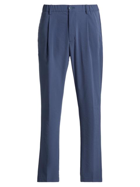 Herno Men's Seersucker Pleat-Front Pants - Sky Blue