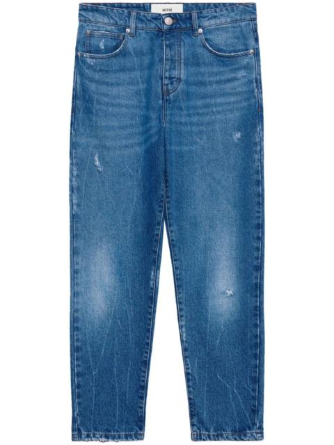 AMI Paris logo-patch straight-leg jeans