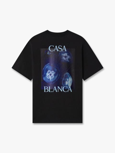 CASABLANCA Black Meduse Short Sleeve T-Shirt