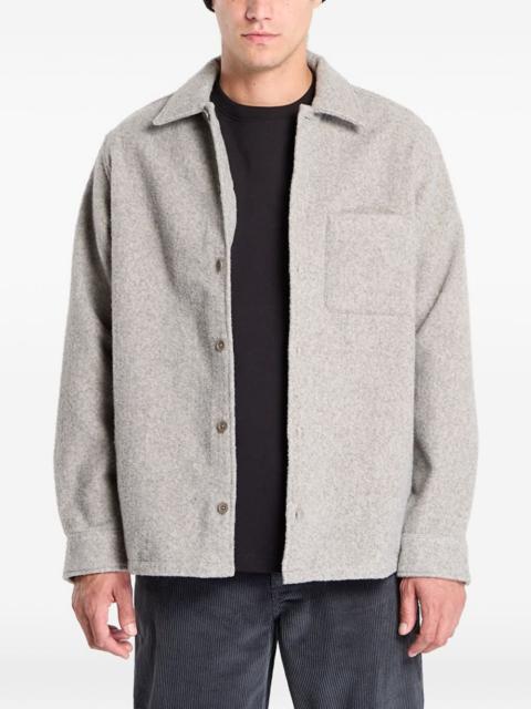 SAMSØE SAMSØE felted button-up jacket