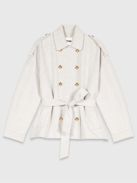 maje Double-faced mid-length coat