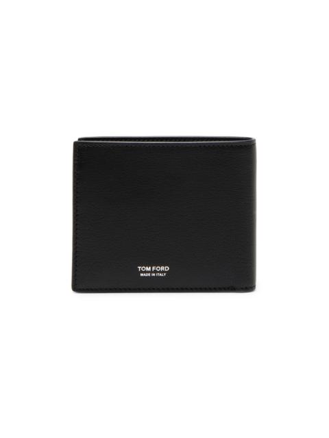 TOM FORD Men's Elongated T-Line Leather Bifold Wallet - Black