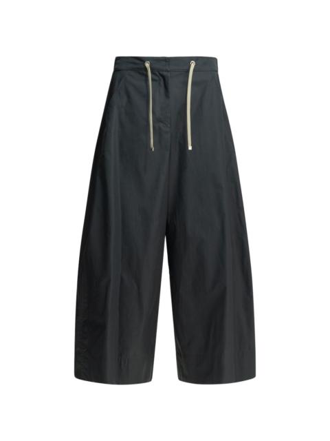 'S Max Mara drawstring-waist cotton trousers