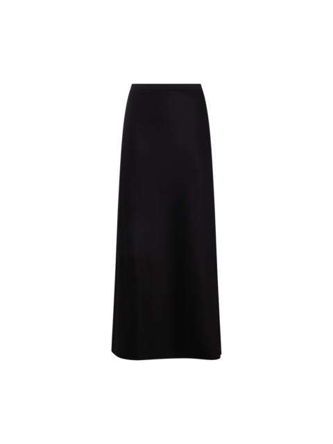 Max Mara black cotton clavier skirt