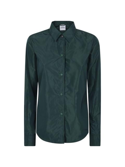 Aspesi curved-hem button-up shirt