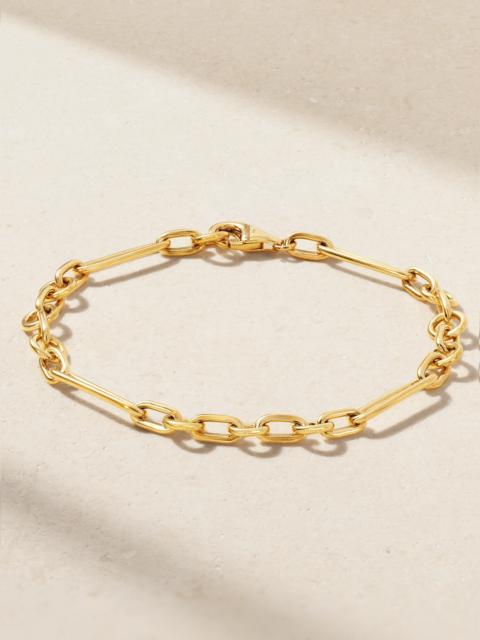 FOUNDRAE Small Mixed Clip 18-karat Gold Bracelet
