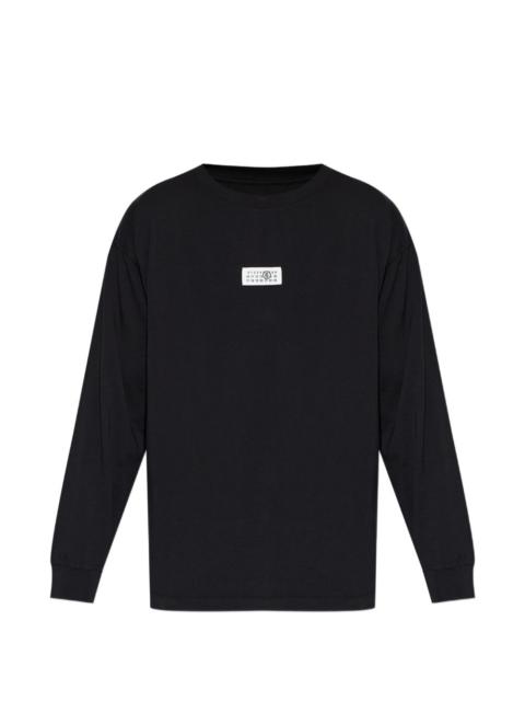 MM6 Maison Margiela logo-patch long-sleeve T-shirt